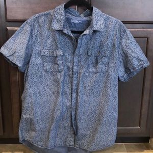 Men’s Calvin Klein denim button down shirt large